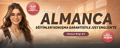 Almanca Eğitimleri Konuşma Garantisi ile Just English'te