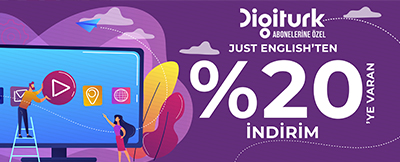 Digiturk Abonelerine Özel Just English'ten %20'ye varan indirim