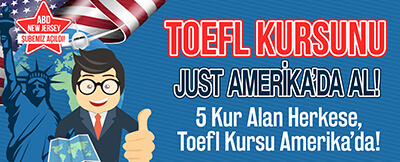 Toefl Kursunu Just ABD de Al!