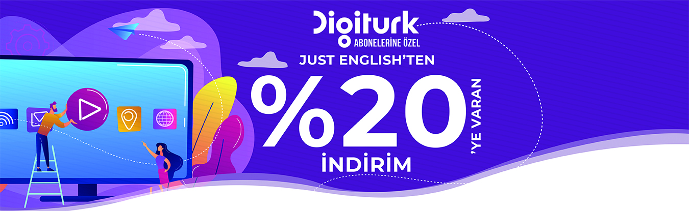 Digiturk Abonelerine Özel Just English'ten %20'ye varan indirim